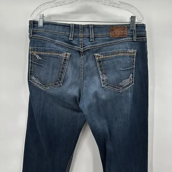 Buckle BKE Jeans Womens 32 Blue Bootcut Wendi Midrise Thick Stitch Casual - Picture 5 of 13